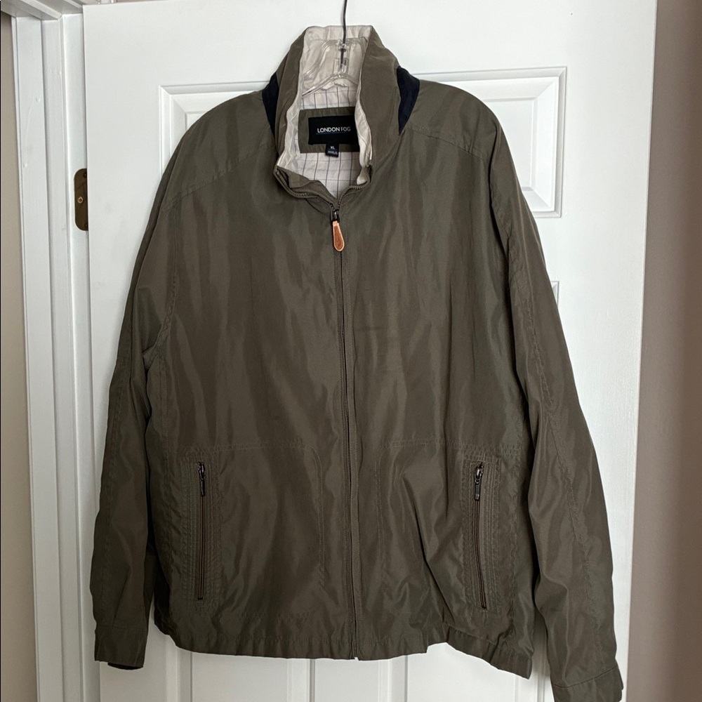 London Fog Men's Khaki Windbreaker